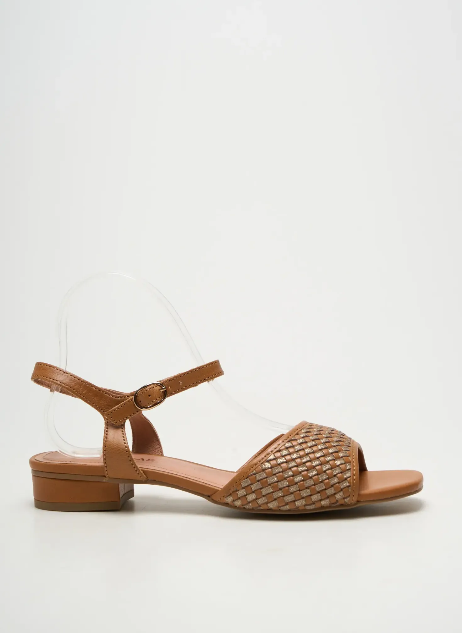 Sandales/nu Pieds Emilie Karston Marron Talon Plat Jusqu'à 3cm