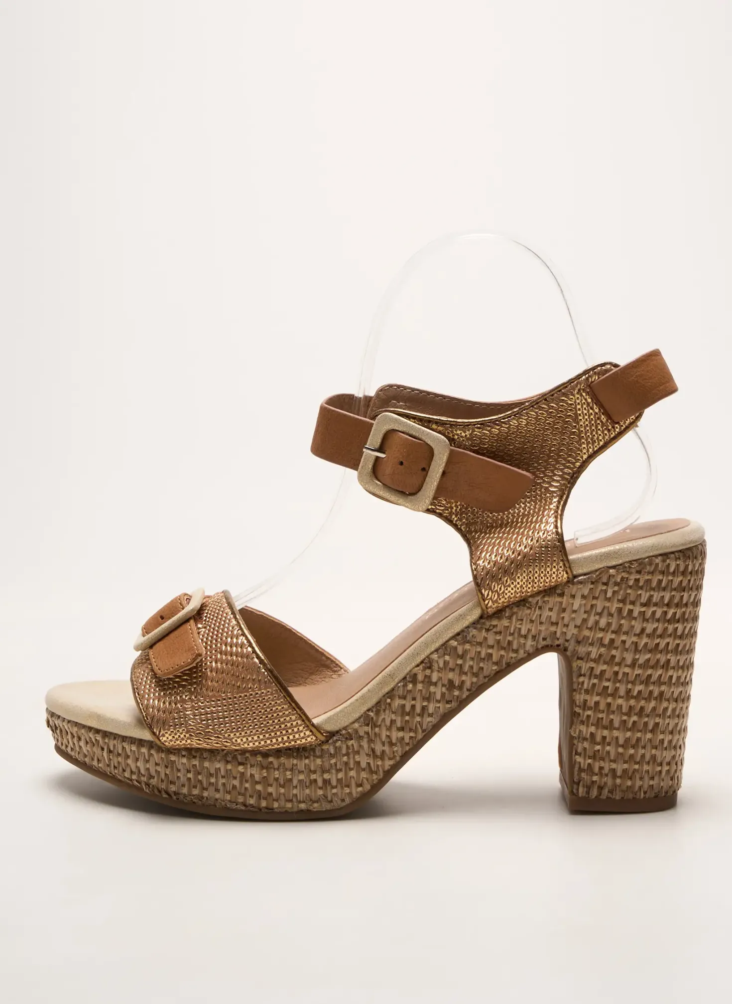 Sandales/nu Pieds Emilie Karston Marron Talon Haut De 10cm Et Plus