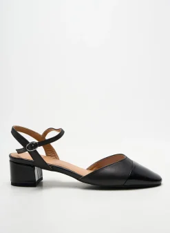 Sandales/nu Pieds Emilie Karston Noir Talon De 4 À 6cm