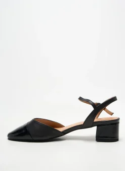 Sandales/nu Pieds Emilie Karston Noir Talon De 4 À 6cm