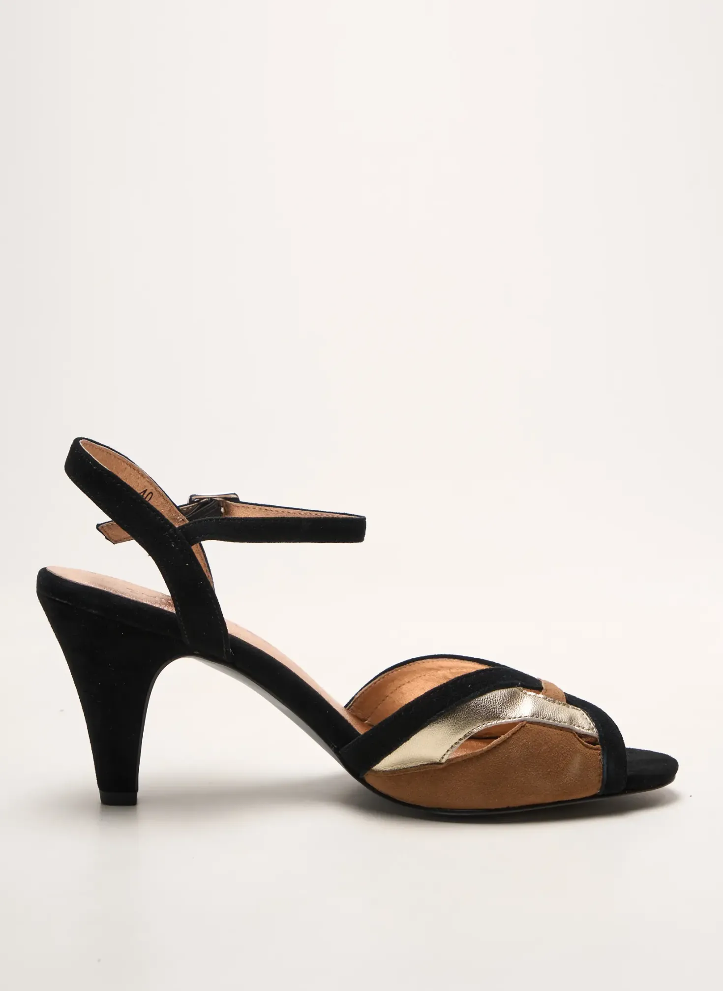 Sandales/nu Pieds Emilie Karston Marron Talon De 7 À 9cm