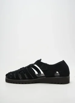 Sandales/nu Pieds Fratelli Vanni Noir Bout Rond