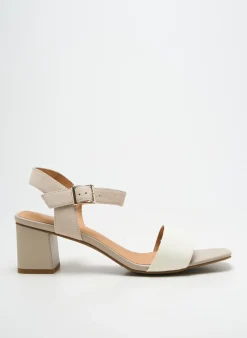 Sandales/nu Pieds Fugitive By Francesco Rossi Beige Talon De 4 À 6cm