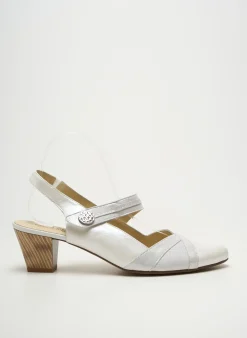 Sandales/nu Pieds Geo-reino Argent Talon De 4 À 6cm