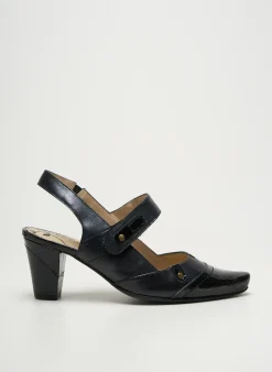 Sandales/nu Pieds Geo-reino Noir Talon De 4 À 6cm