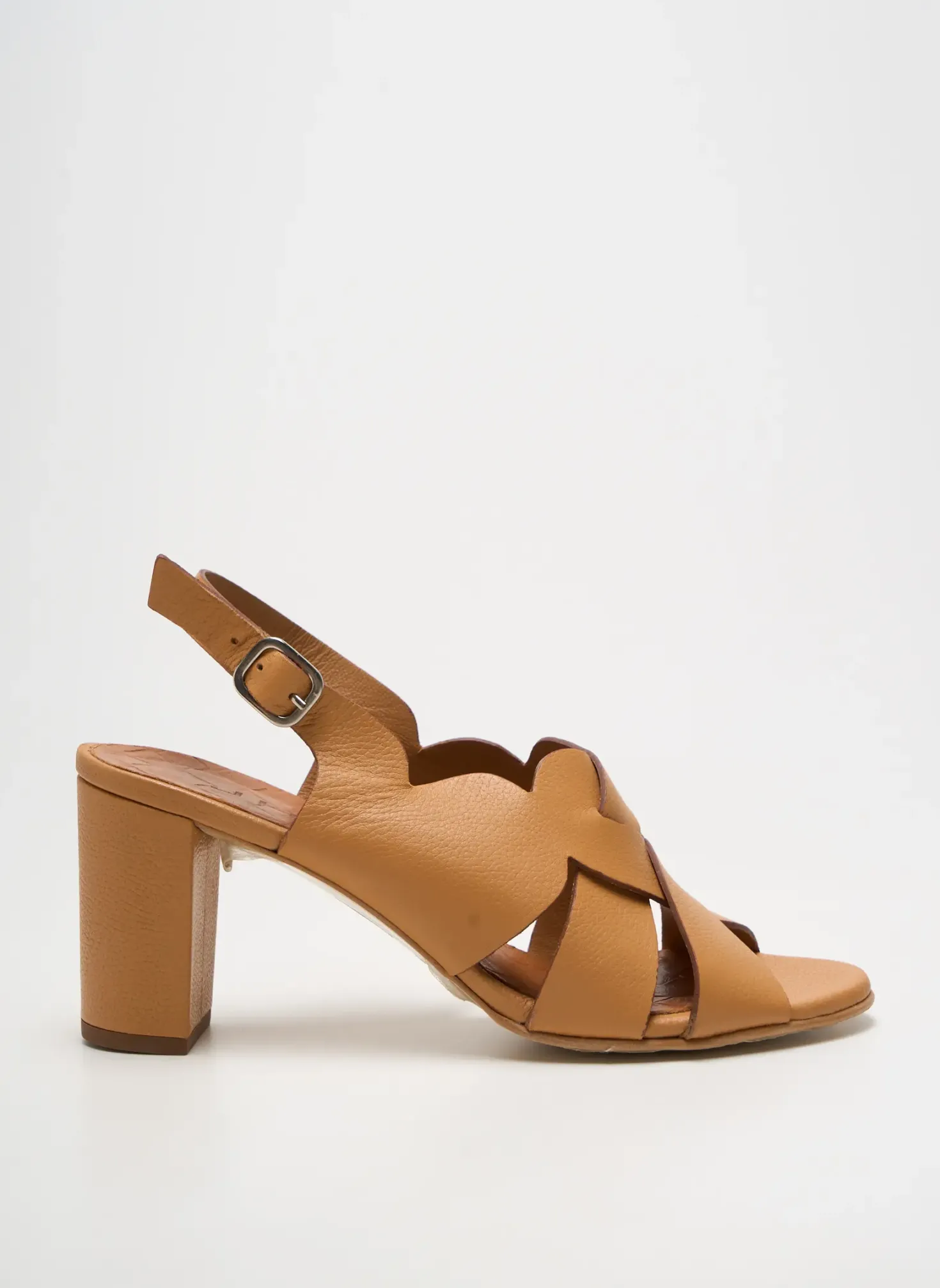 Sandales/nu Pieds Jhay Marron Talon De 7 À 9cm