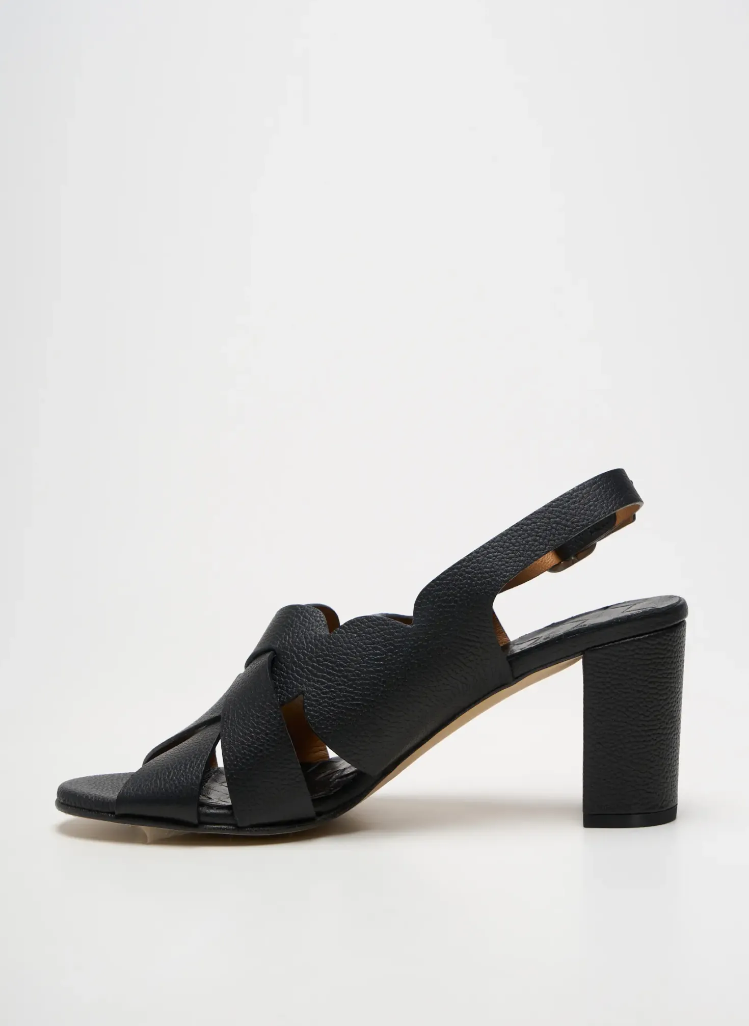 Sandales/nu Pieds Jhay Noir Talon De 7 À 9cm