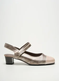 Sandales/nu Pieds Jmg Houcke Argent Talon De 4 À 6cm
