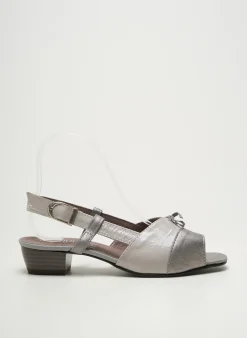 Sandales/nu Pieds Jmg Houcke Gris Talon Plat Jusqu'à 3cm