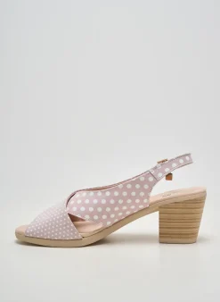 Sandales/nu Pieds Jose Saenz Rose Talon De 7 À 9cm