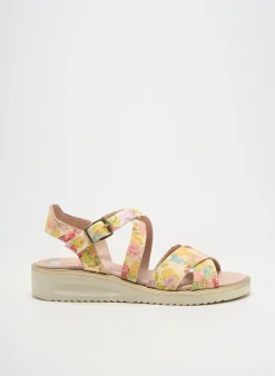 Sandales/nu Pieds Jose Saenz Vert Talon Plat Jusqu'à 3cm