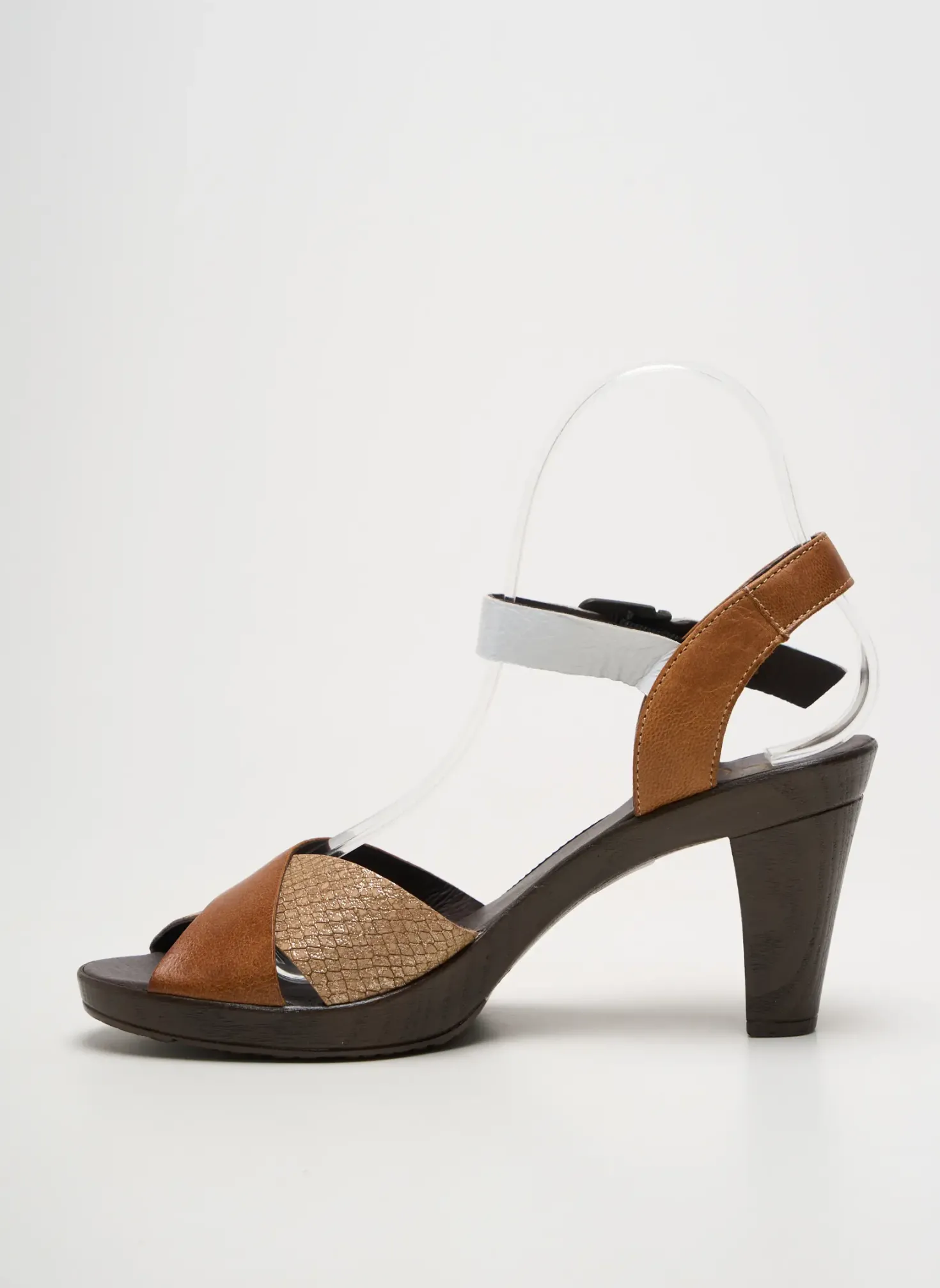 Sandales/nu Pieds Karston Marron Talon De 7 À 9cm