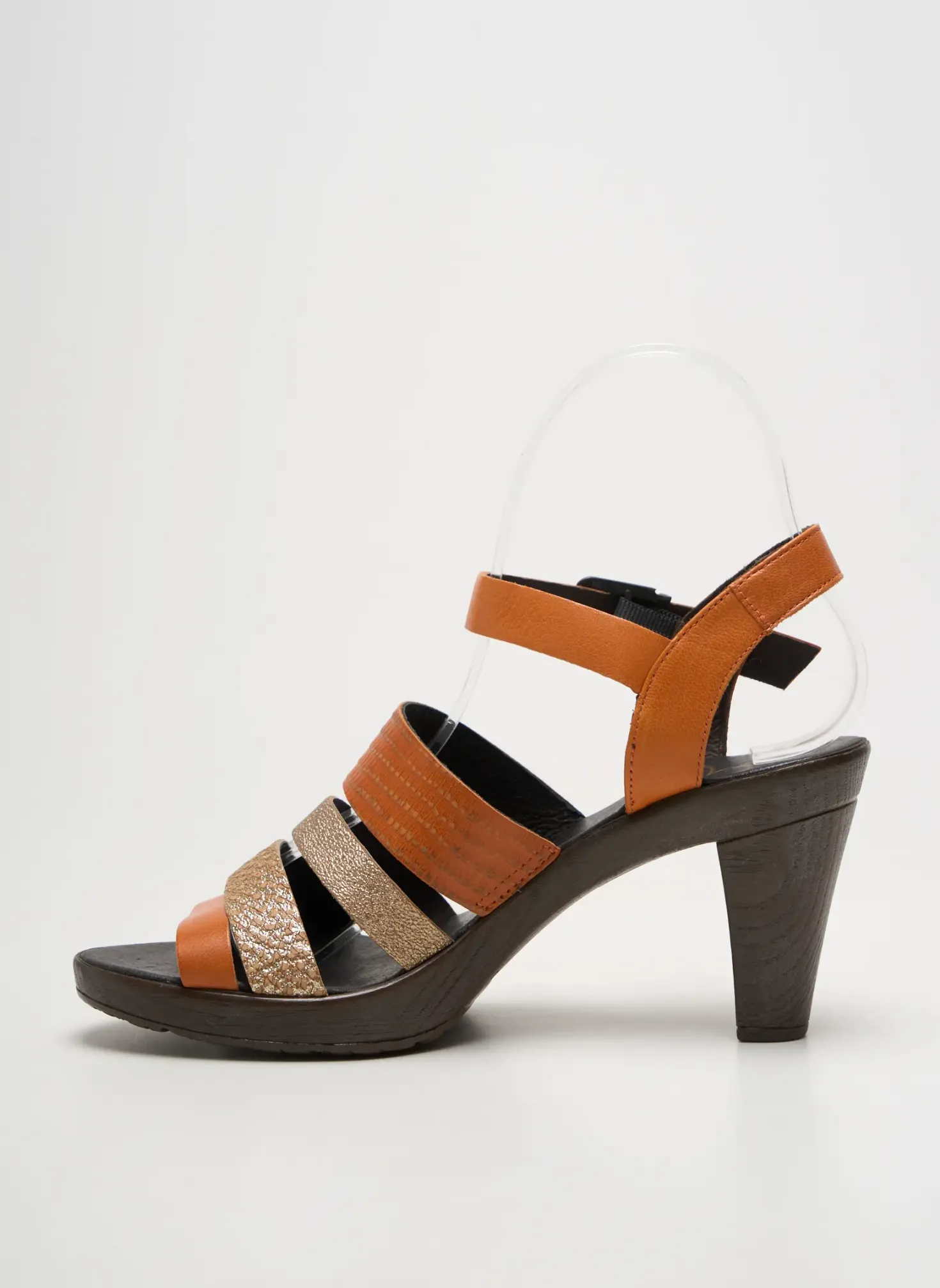 Sandales/nu Pieds Karston Orange Talon De 7 À 9cm
