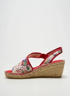 Sandales/nu Pieds La Maison De L'espadrille Rouge Talon De 4 À 6cm