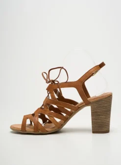 Sandales/nu Pieds Lola Espeleta Marron Talon De 7 À 9cm