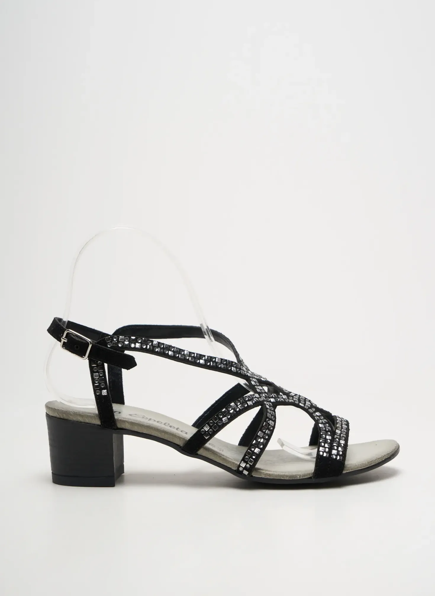 Sandales/nu Pieds Lola Espeleta Noir Talon De 4 À 6cm