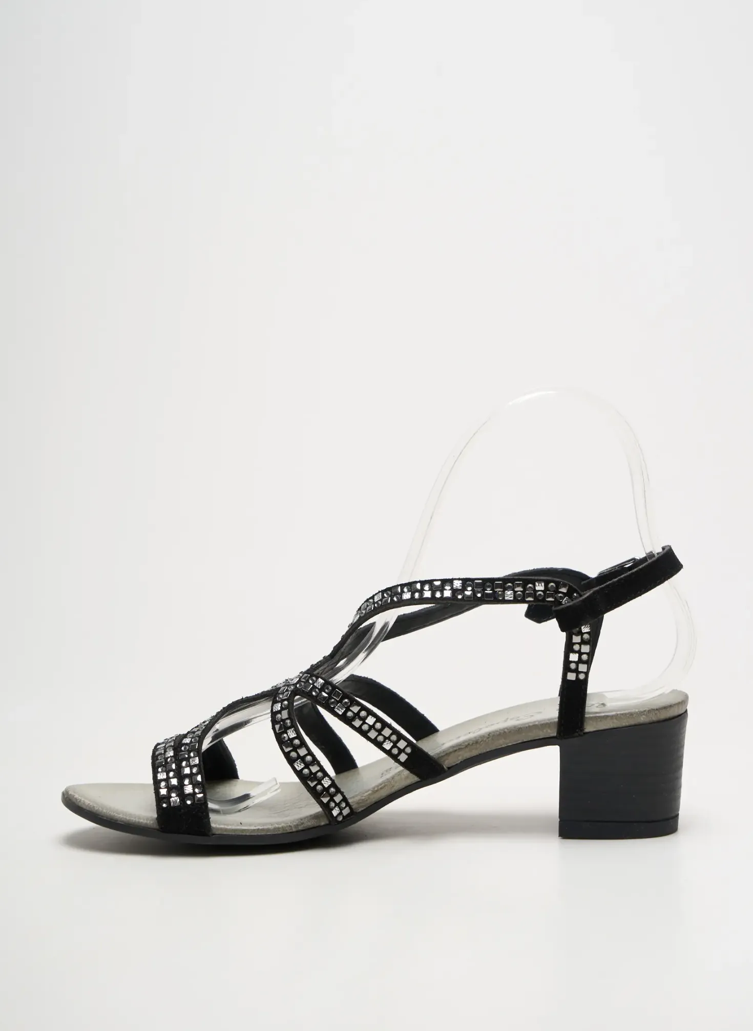 Sandales/nu Pieds Lola Espeleta Noir Talon De 4 À 6cm