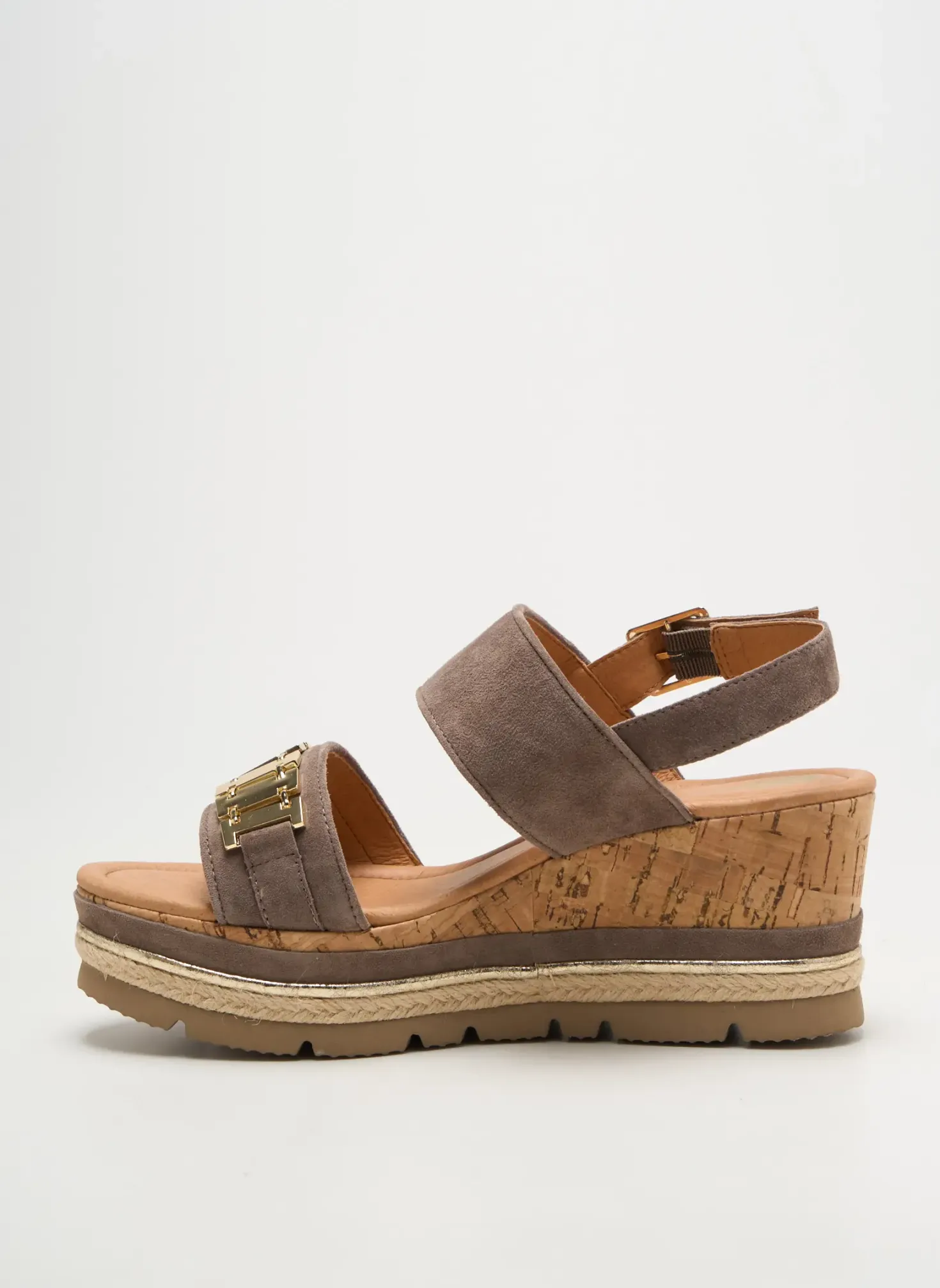 Sandales/nu Pieds Mam'zelle Gris Talon De 7 À 9cm