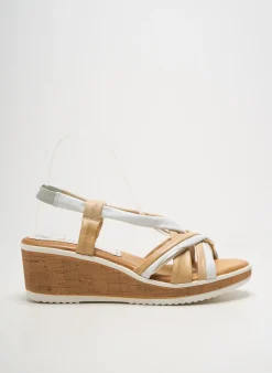 Sandales/nu Pieds Marila Beige Talon De 4 À 6cm