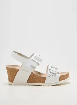 Sandales/nu Pieds Mephisto Blanc Talon De 4 À 6cm