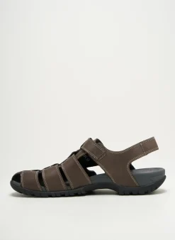 Sandales/nu Pieds Mephisto Marron Bout Rond
