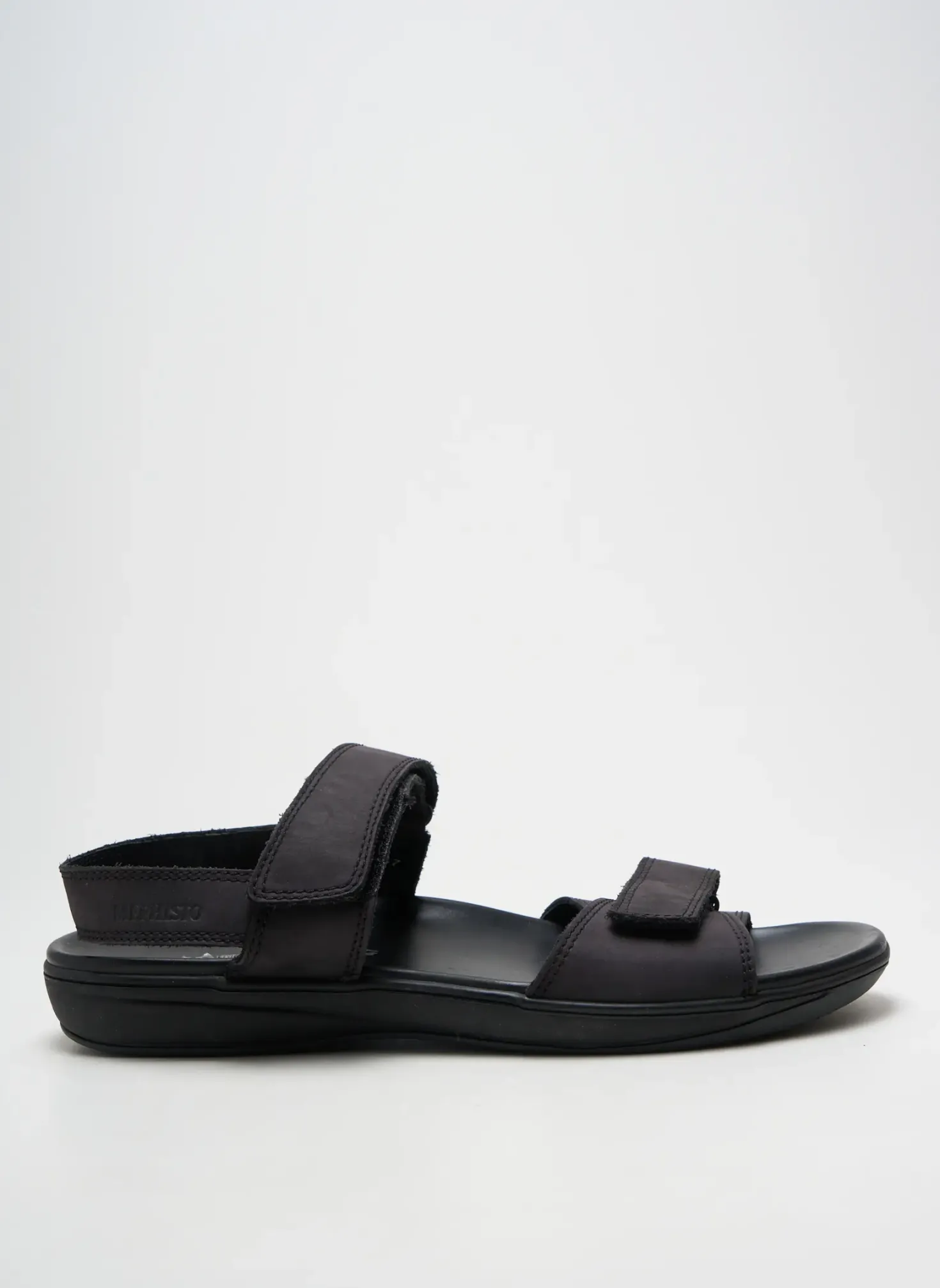Sandales/nu Pieds Mephisto Noir Bout Ouvert