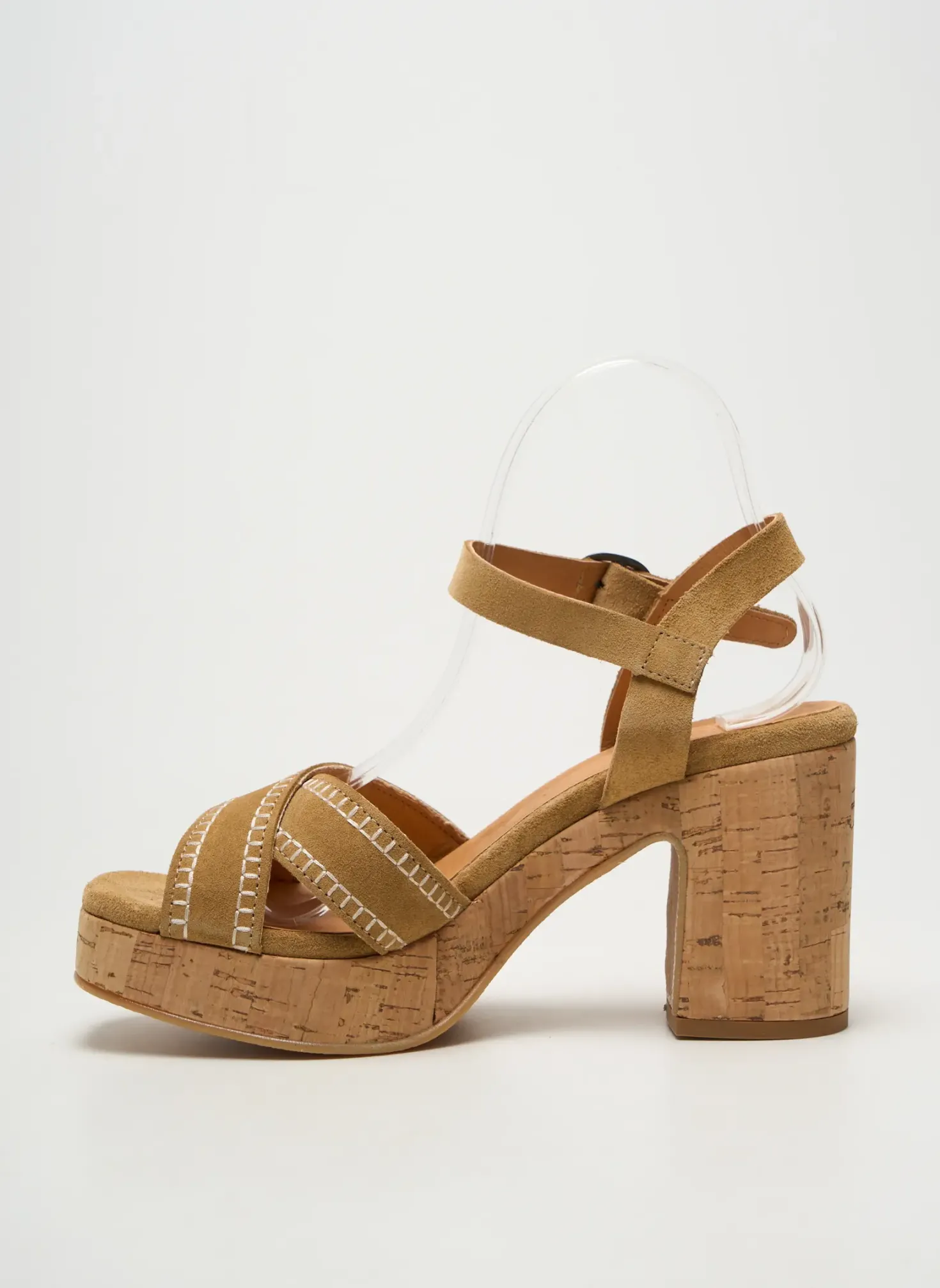 Sandales/nu Pieds Minka Design Beige Talon De 7 À 9cm