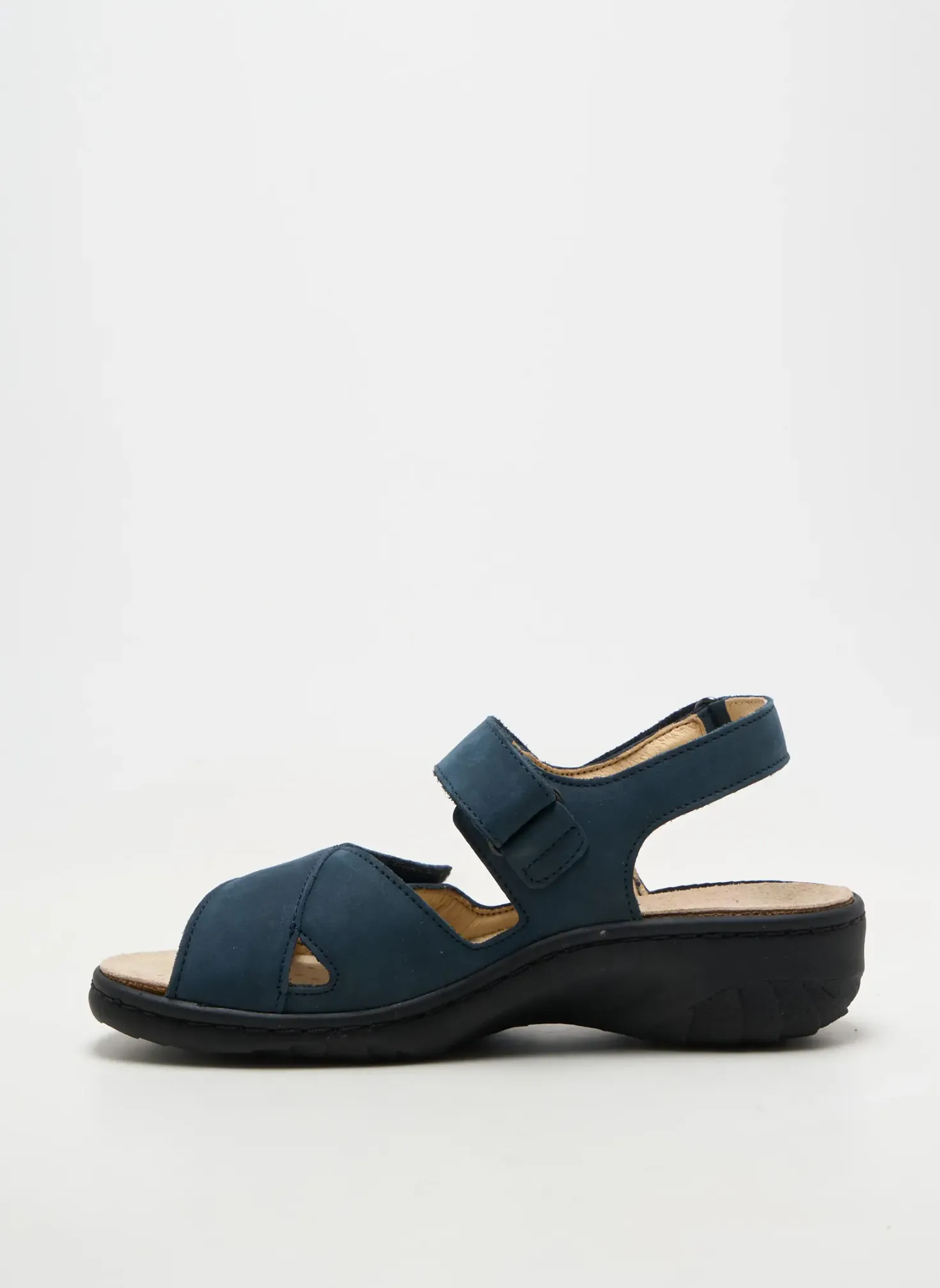 Sandales/nu Pieds Mobils Bleu Talon De 4 À 6cm