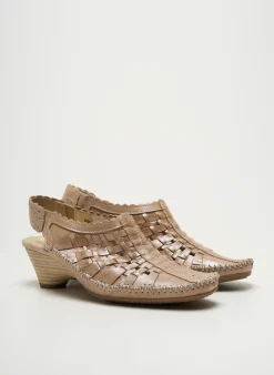 Sandales/nu Pieds Naturform Marron Talon De 4 À 6cm