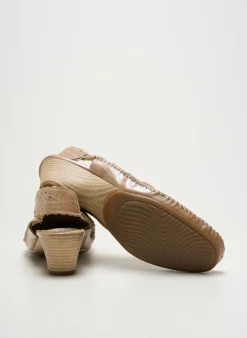 Sandales/nu Pieds Naturform Marron Talon De 4 À 6cm