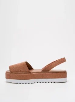 Sandales/nu Pieds Popa Marron Talon De 4 À 6cm