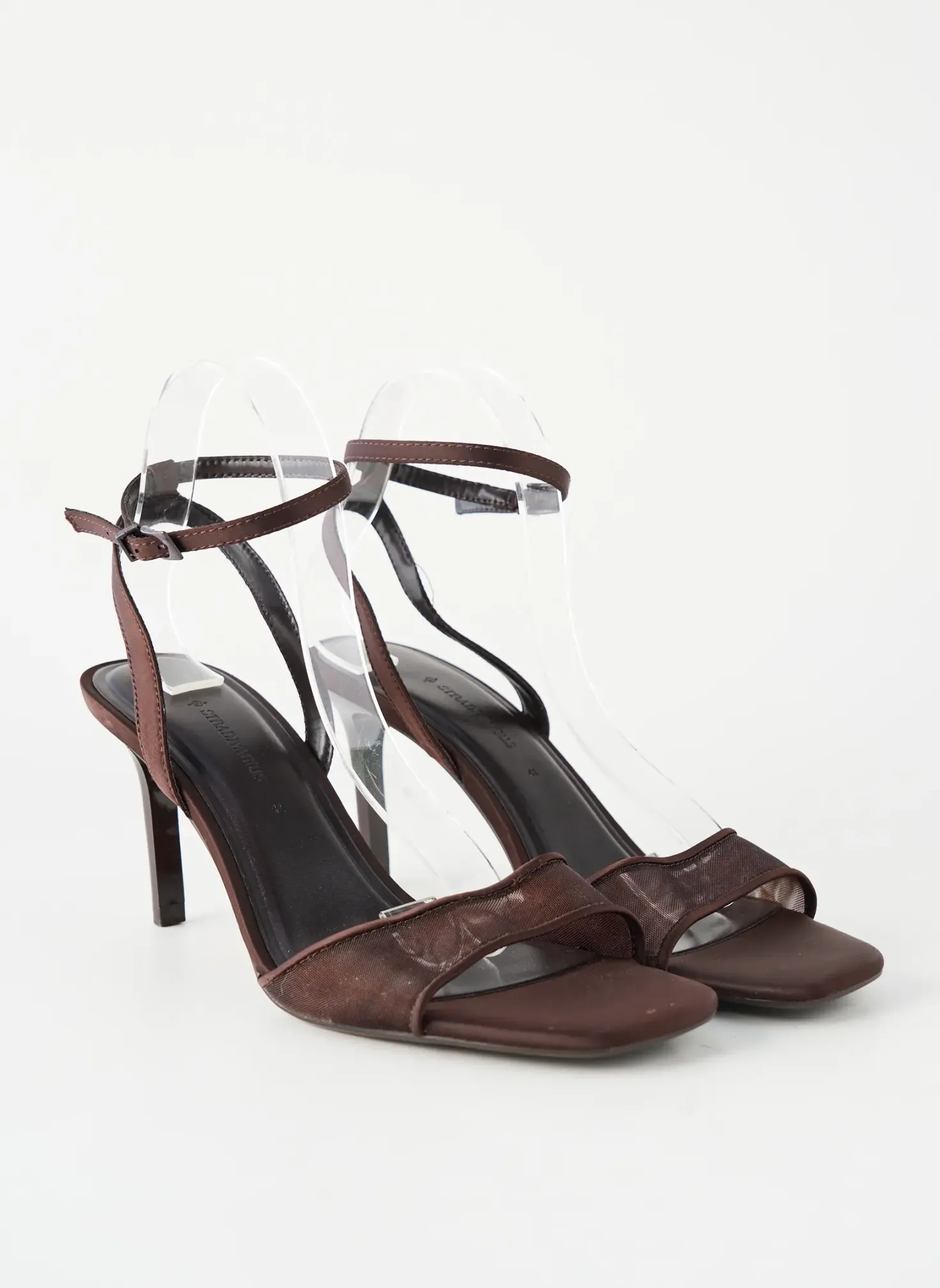 Sandales/nu Pieds Stradivarius Marron Talon De 7 À 9cm
