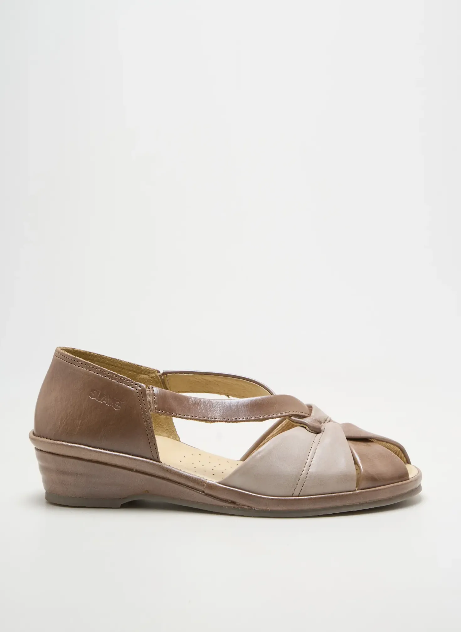 Sandales/nu Pieds Suave Marron Talon Plat Jusqu'à 3cm