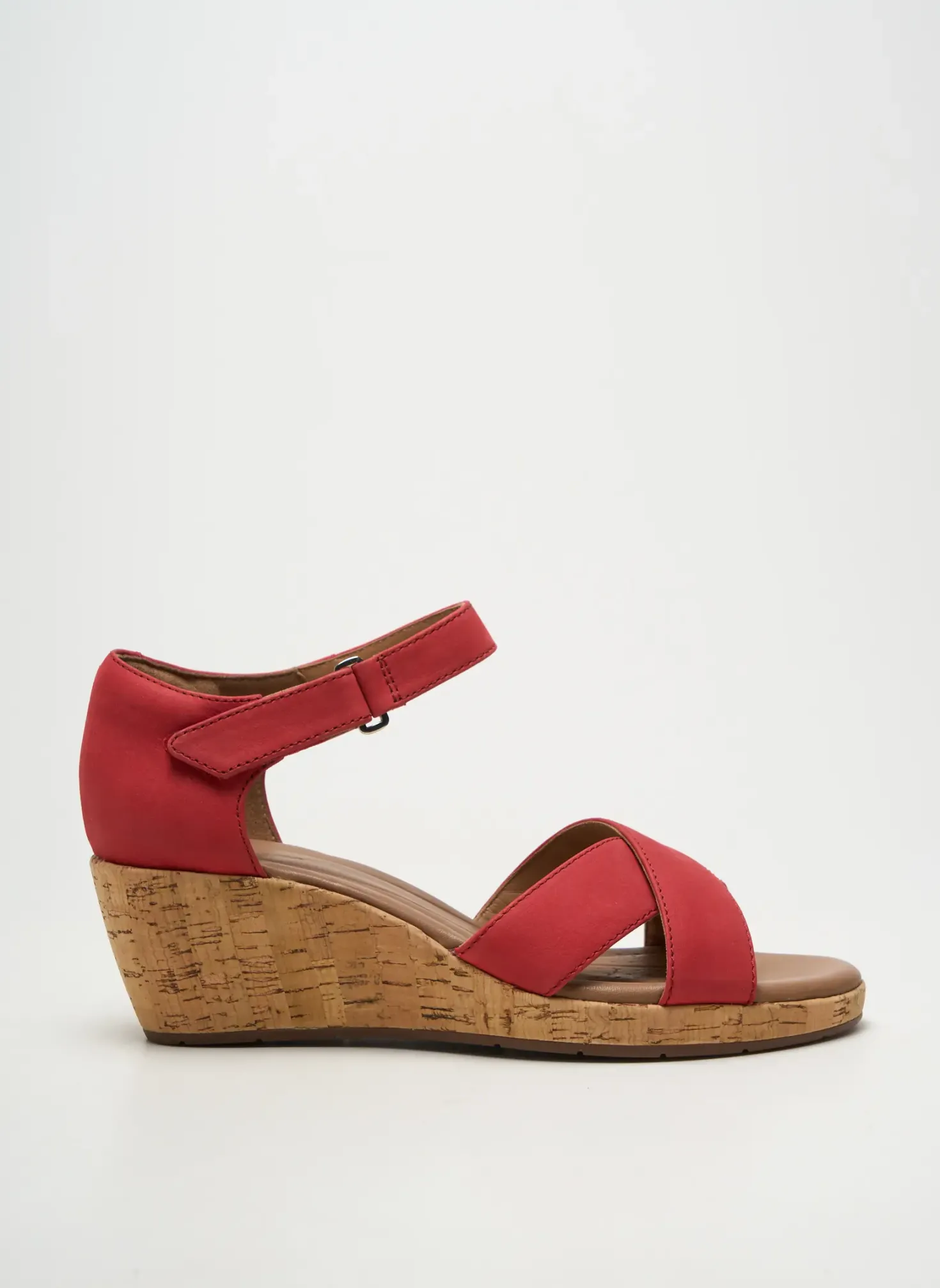 Sandales/nu Pieds Unstructured By Clarks Rouge Talon De 4 À 6cm