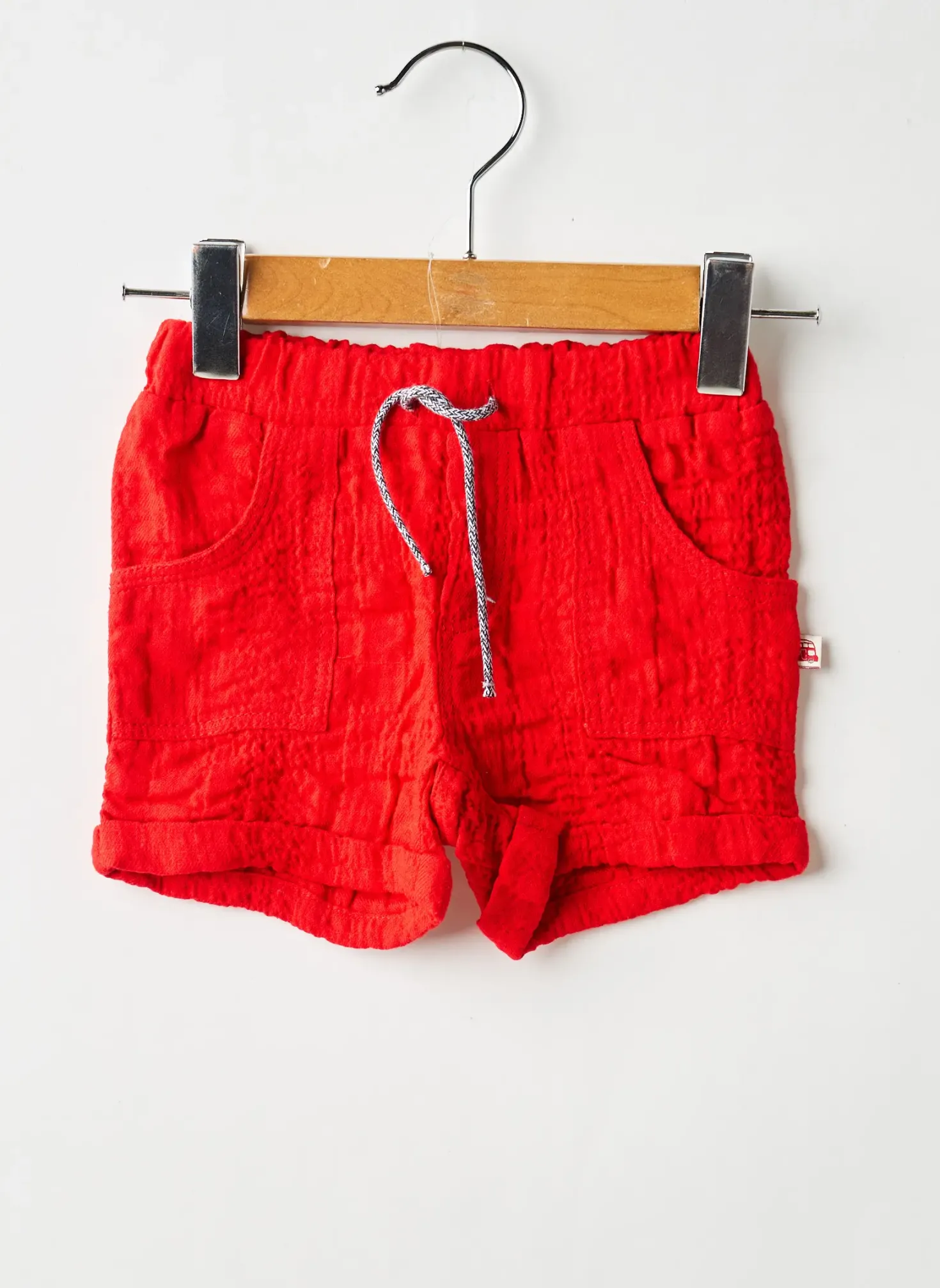 Short Absorba Rouge Taille Élastique