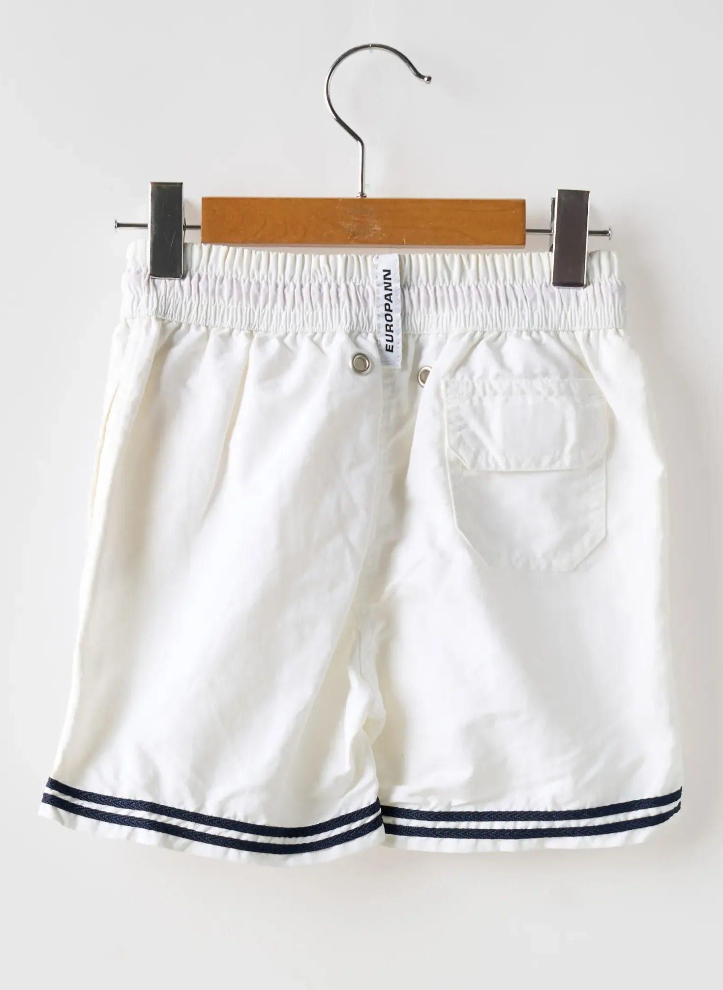 Short De Bain Europann Blanc