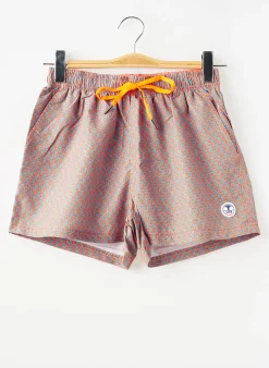 Short De Bain Lagon Bleu Orange