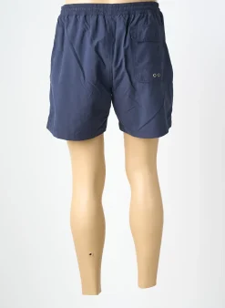 Short De Bain Mat De Misaine Bleu