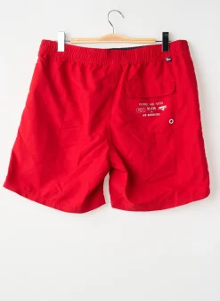 Short De Bain Petrol Industries Rouge