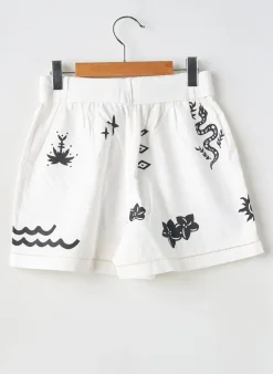 Short Ikks Blanc Taille Élastique