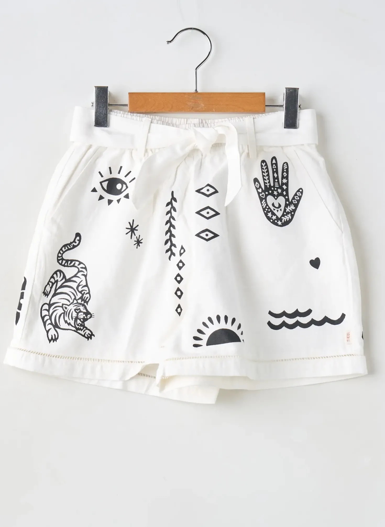 Short Ikks Blanc Taille Élastique