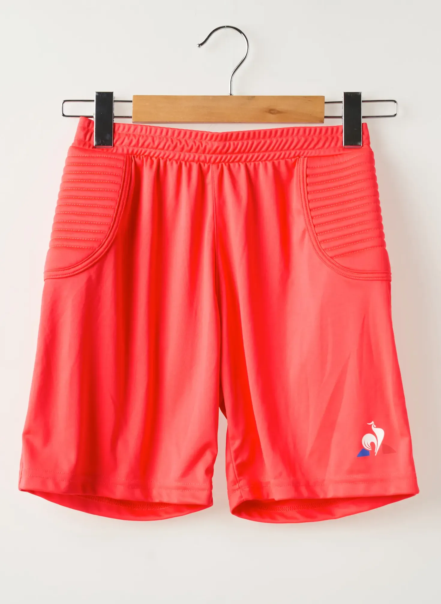Short Le Coq Sportif Rouge Taille Élastique