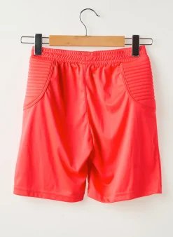 Short Le Coq Sportif Rouge Taille Élastique
