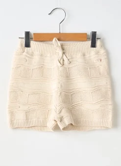 Short Levv Label Beige Taille Élastique
