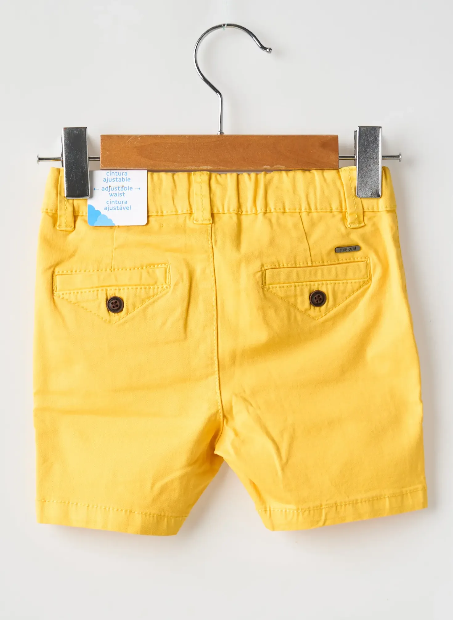 Short Mayoral Jaune Taille Ajustable