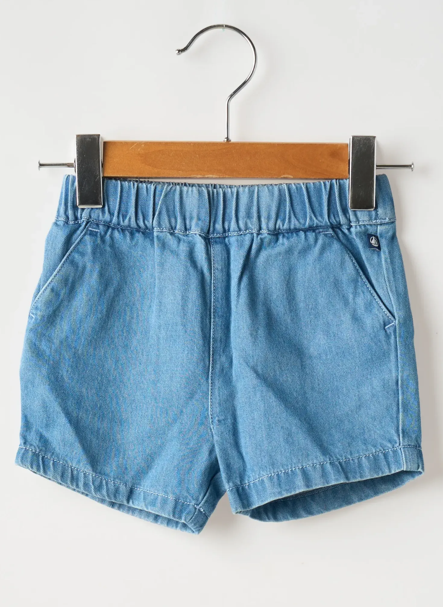 Short Petit Bateau Bleu Taille Élastique