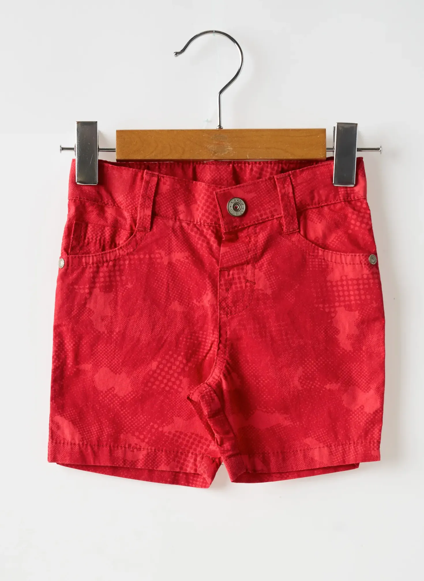 Short 3 Pommes Rouge Taille Ajustable