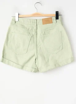 Short Vero Moda Vert Taille Haute