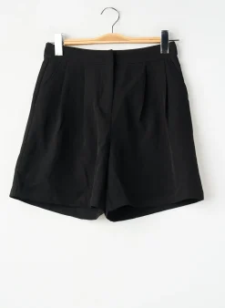 Short Vila Noir Taille Haute