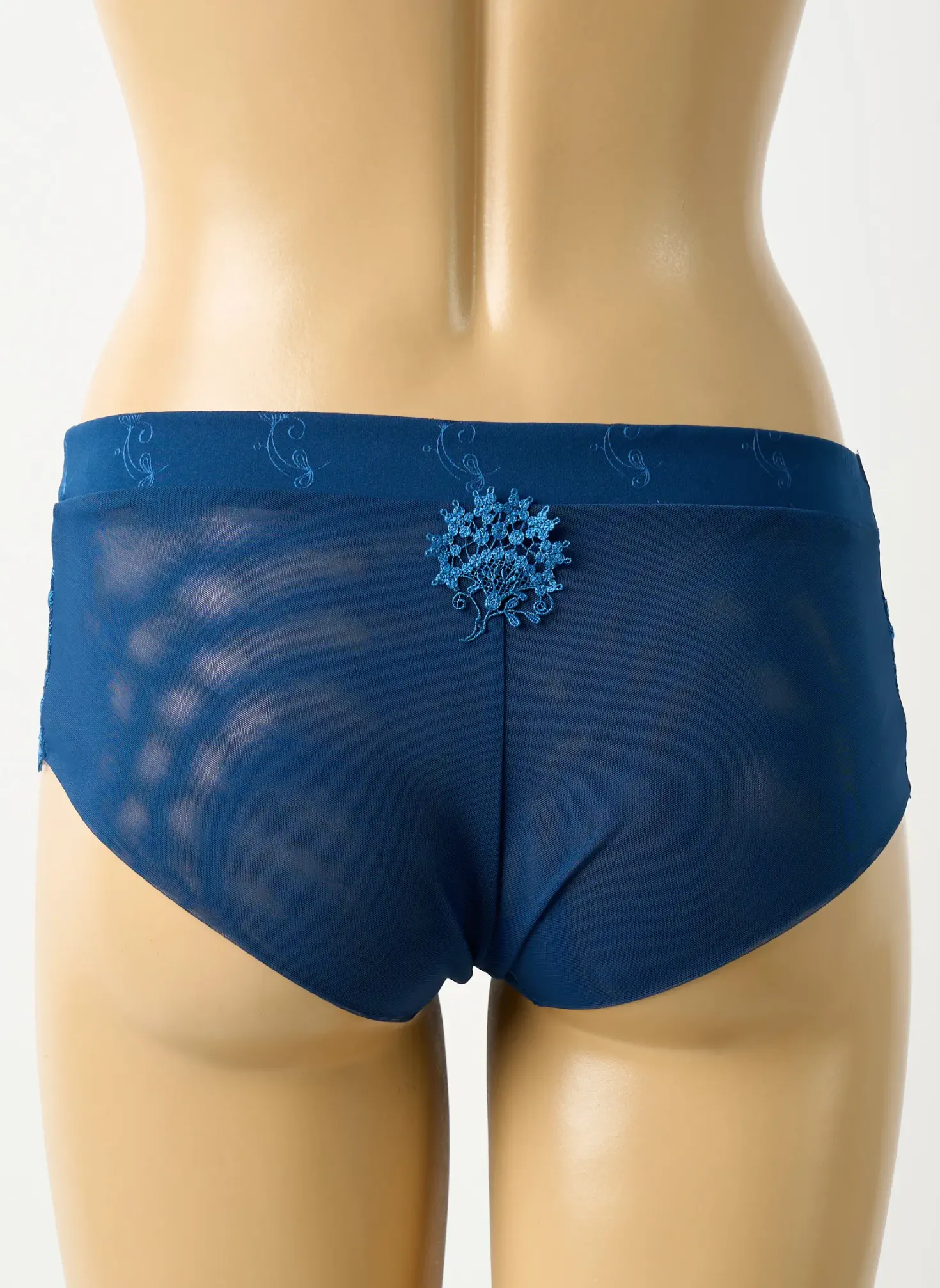 Shorty Simone Perele Bleu Fonce